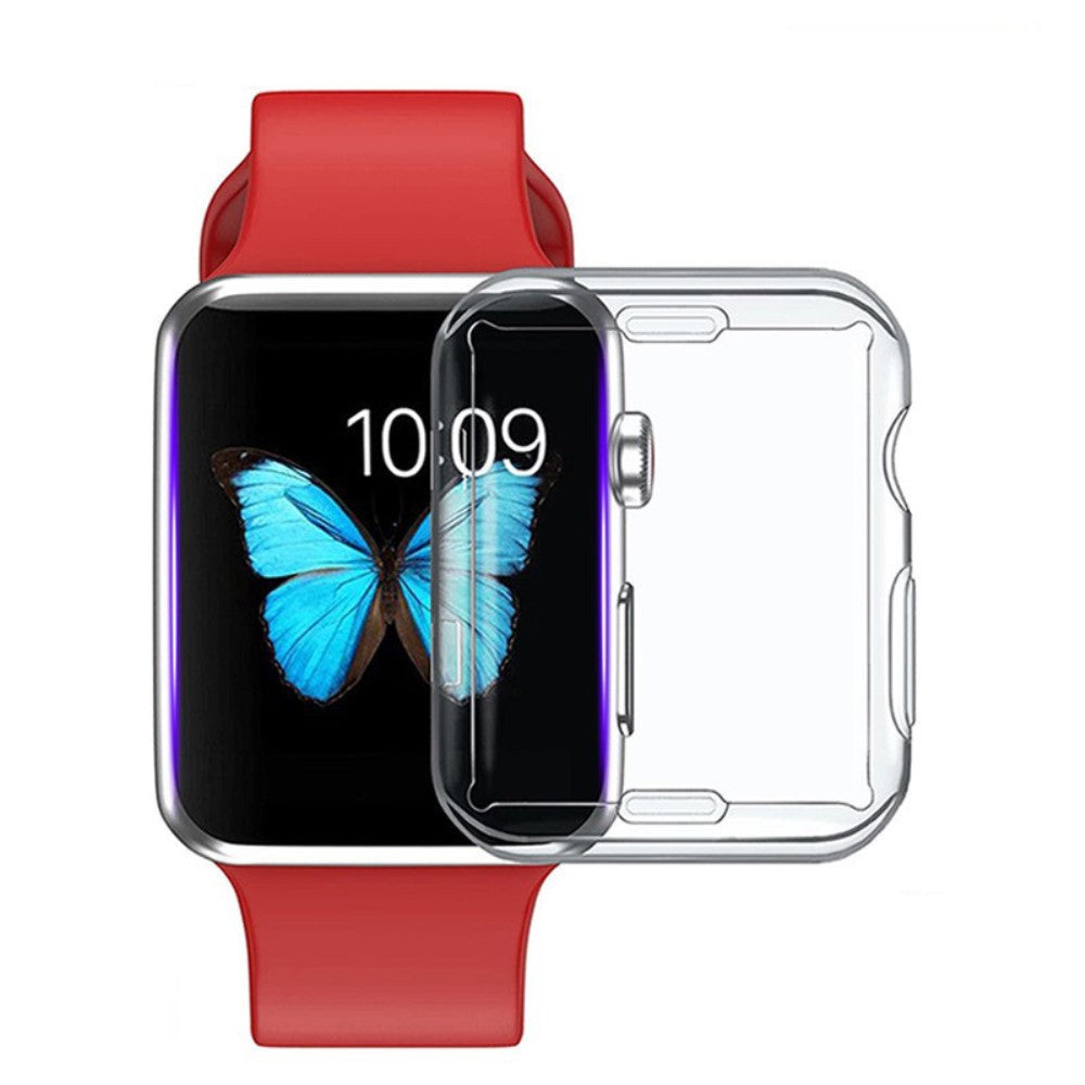 Meget Fed Apple Watch Series 7 45mm Cover med Skærmbeskytter i Silikone - Hvid#serie_010