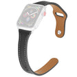 Mega haltbar Apple Watch Series 7 45mm Echtes Leder armband - Größe: L