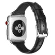 Sehr haltbar Apple Watch Series 7 45mm Echtes Leder armband - Größe: L