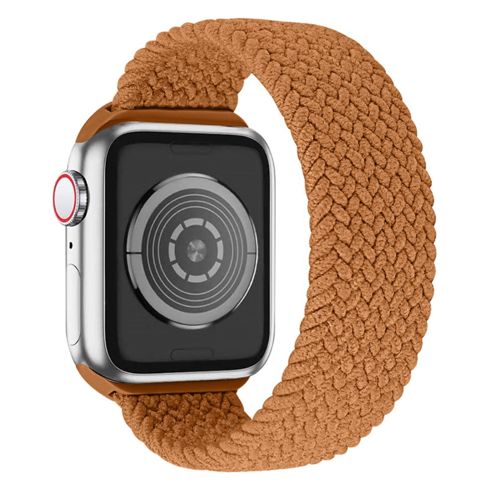 Superflot Apple Watch Series 7 45mm Nylon Rem - Størrelse: S - Orange#serie_1