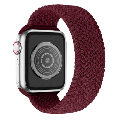 Superflot Apple Watch Series 7 45mm Nylon Rem - Størrelse: S - Rød#serie_19