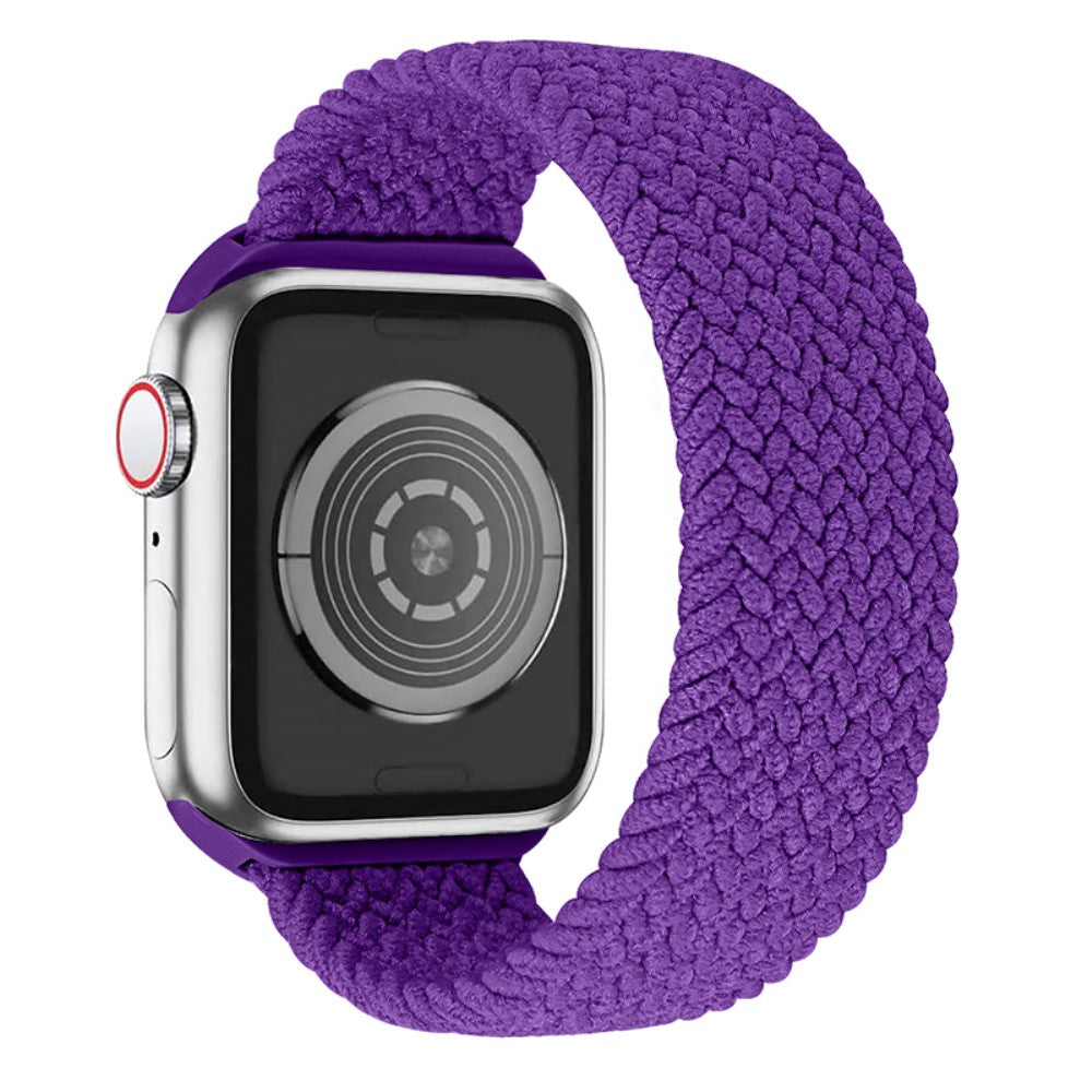 Superflot Apple Watch Series 7 45mm Nylon Rem - Størrelse: S - Lilla#serie_23