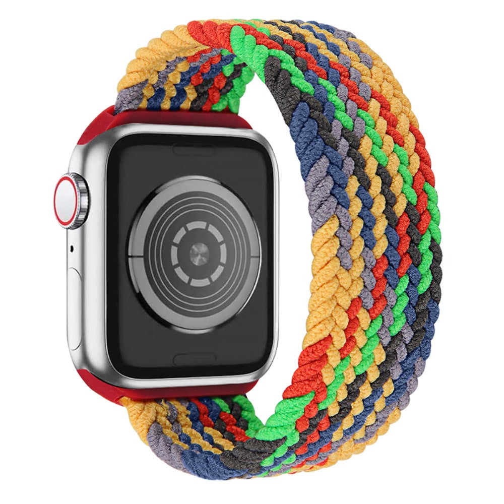 Superflot Apple Watch Series 7 45mm Nylon Rem - Størrelse: S - Flerfarvet#serie_4