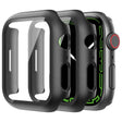 Mega Gut Apple Watch Series 7 45mm Hülle mit Displayschutz in Plastik und Gehärtetes Glas