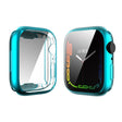 Schützend Apple Watch Series 7 45mm Hülle mit Displayschutz in Silikon / TPU und Gehärtetes Glas