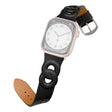 Modisch Apple Watch Series 7 45mm Echtes Leder armband