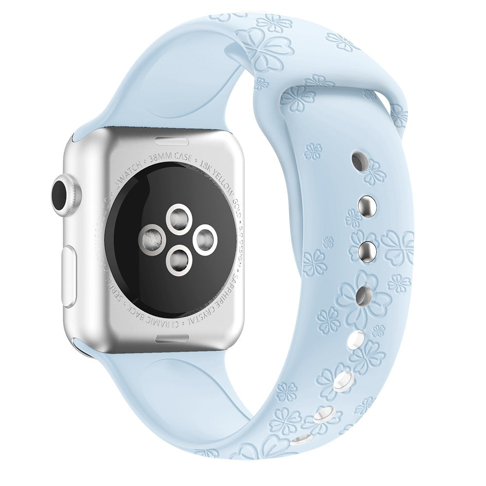 Komfortabel Apple Watch Series 7 45mm Silikone Rem - Blå#serie_17