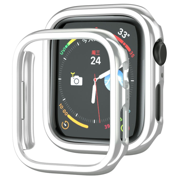 Apple Watch Series 7 45mm  Silikone Bumper  - Sølv#serie_2