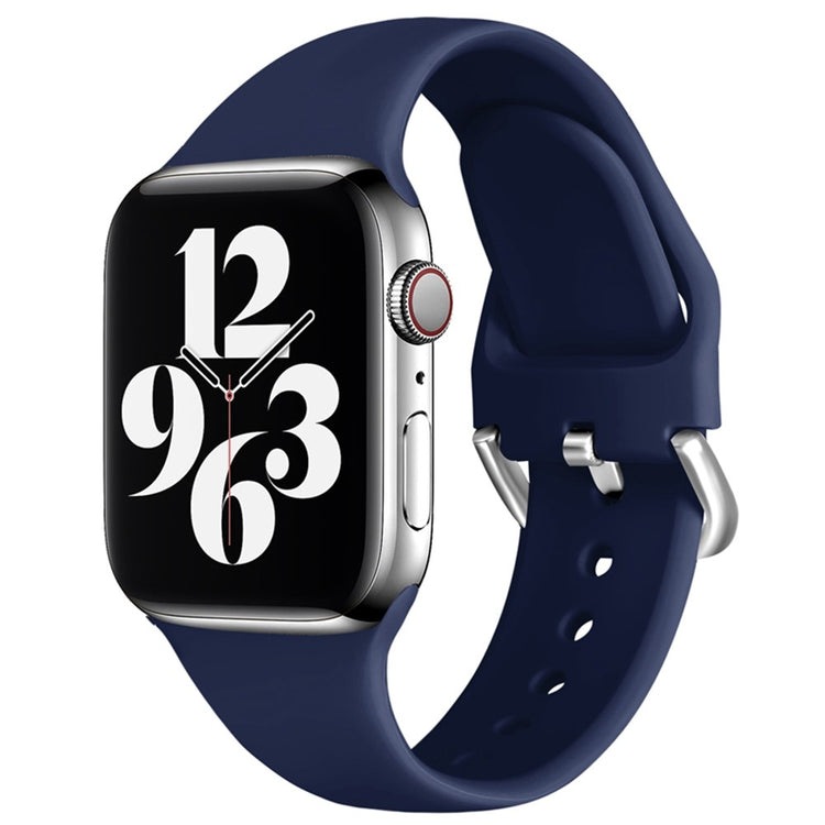 Vildt hårdfør Apple Watch Series 7 45mm Silikone Rem - Blå#serie_8