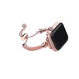 Bequem Apple Watch Series 7 45mm Metall und Strass armband