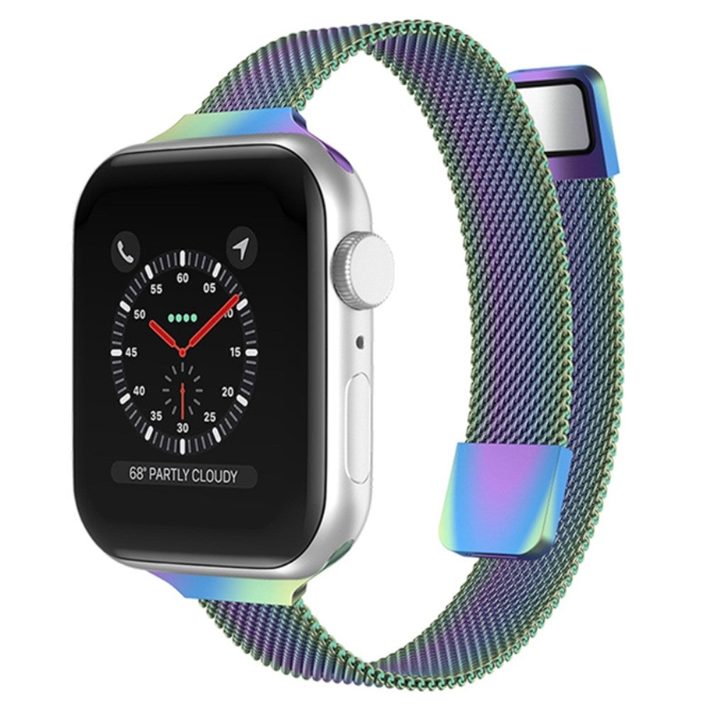 Helt vildt smuk Apple Watch Series 7 45mm Metal Urrem - Flerfarvet#serie_2