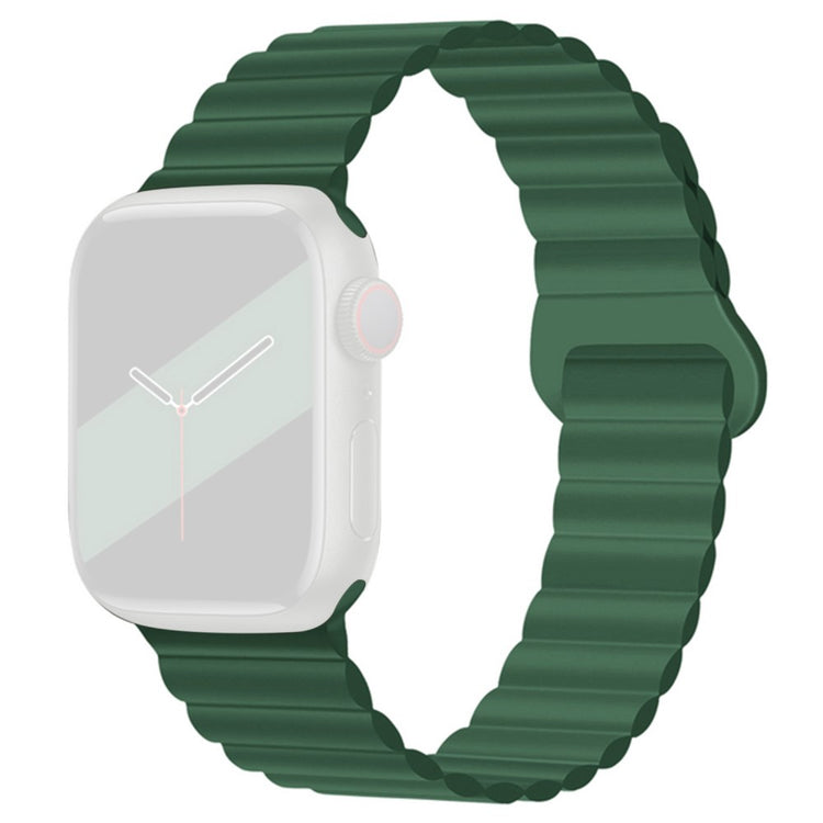 Fortrinligt Apple Watch Series 7 45mm Silikone Rem - Grøn#serie_11