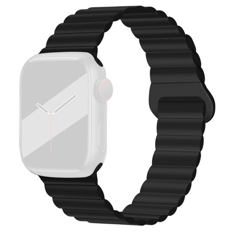 Fortrinligt Apple Watch Series 7 45mm Silikone Rem - Sort#serie_5