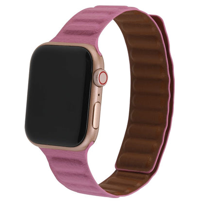 Rigtigt rart Universal Apple Ægte læder Urrem - Pink#serie_10