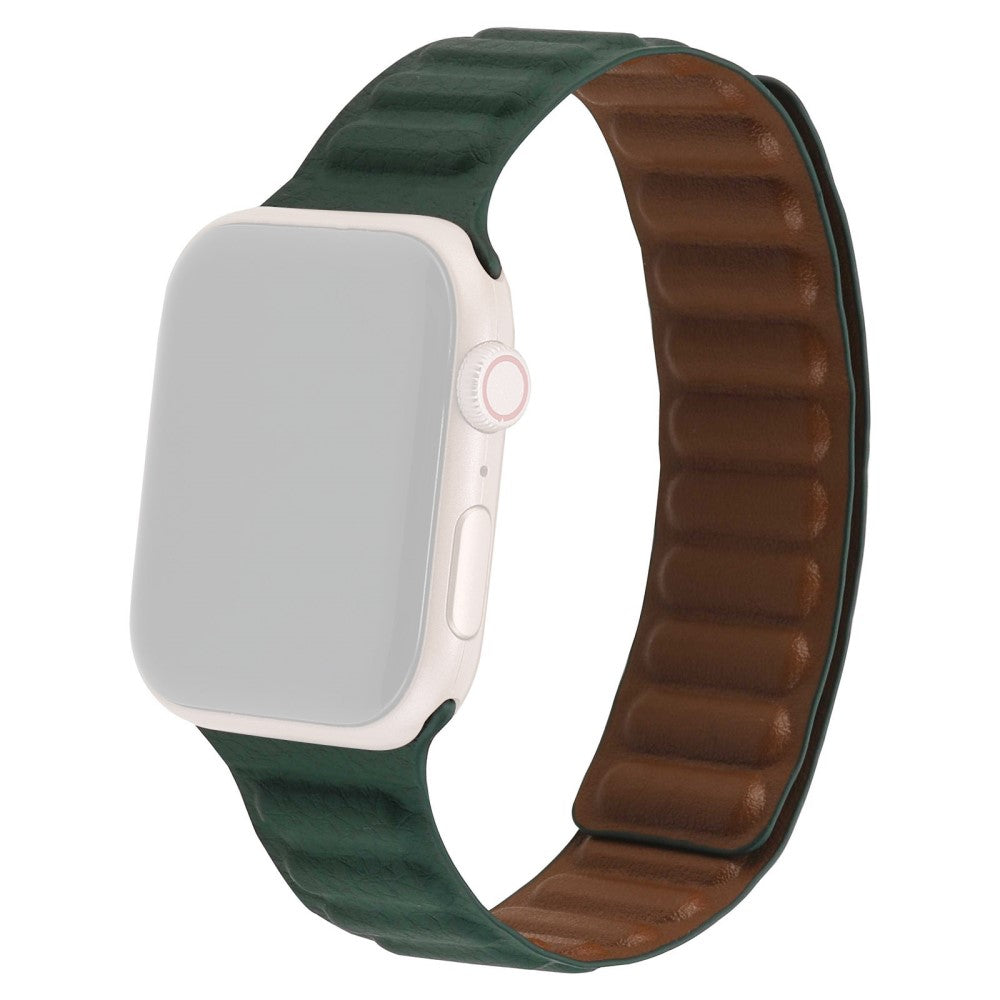 Meget cool Universal Apple Ægte læder Rem - Grøn#serie_11