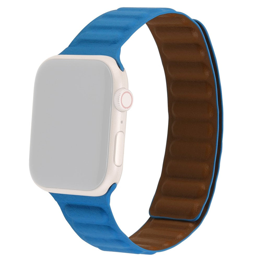 Meget cool Universal Apple Ægte læder Rem - Blå#serie_16