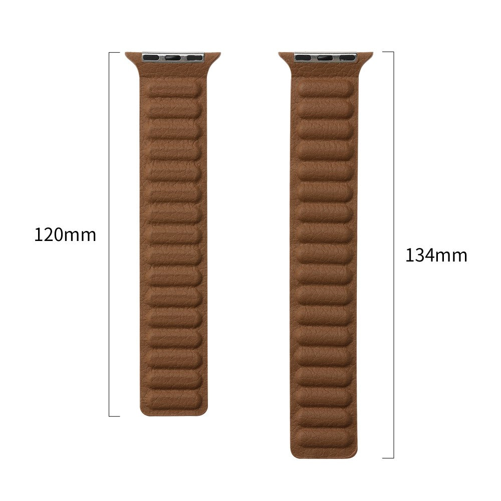 Rigtigt rart Universal Apple Ægte læder Urrem - Beige#serie_8