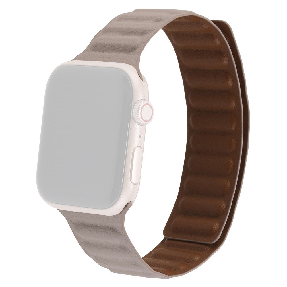 Meget cool Universal Apple Ægte læder Rem - Beige#serie_8