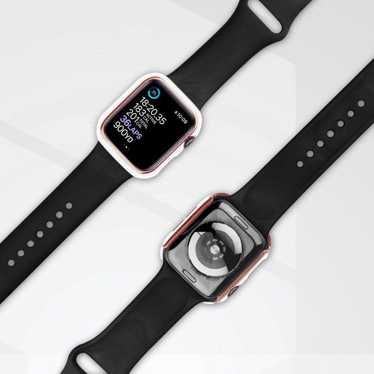 Mega Fed Apple Watch Ultra Cover med Skærmbeskytter i Plastik og Hærdet Glas - Hvid#serie_4