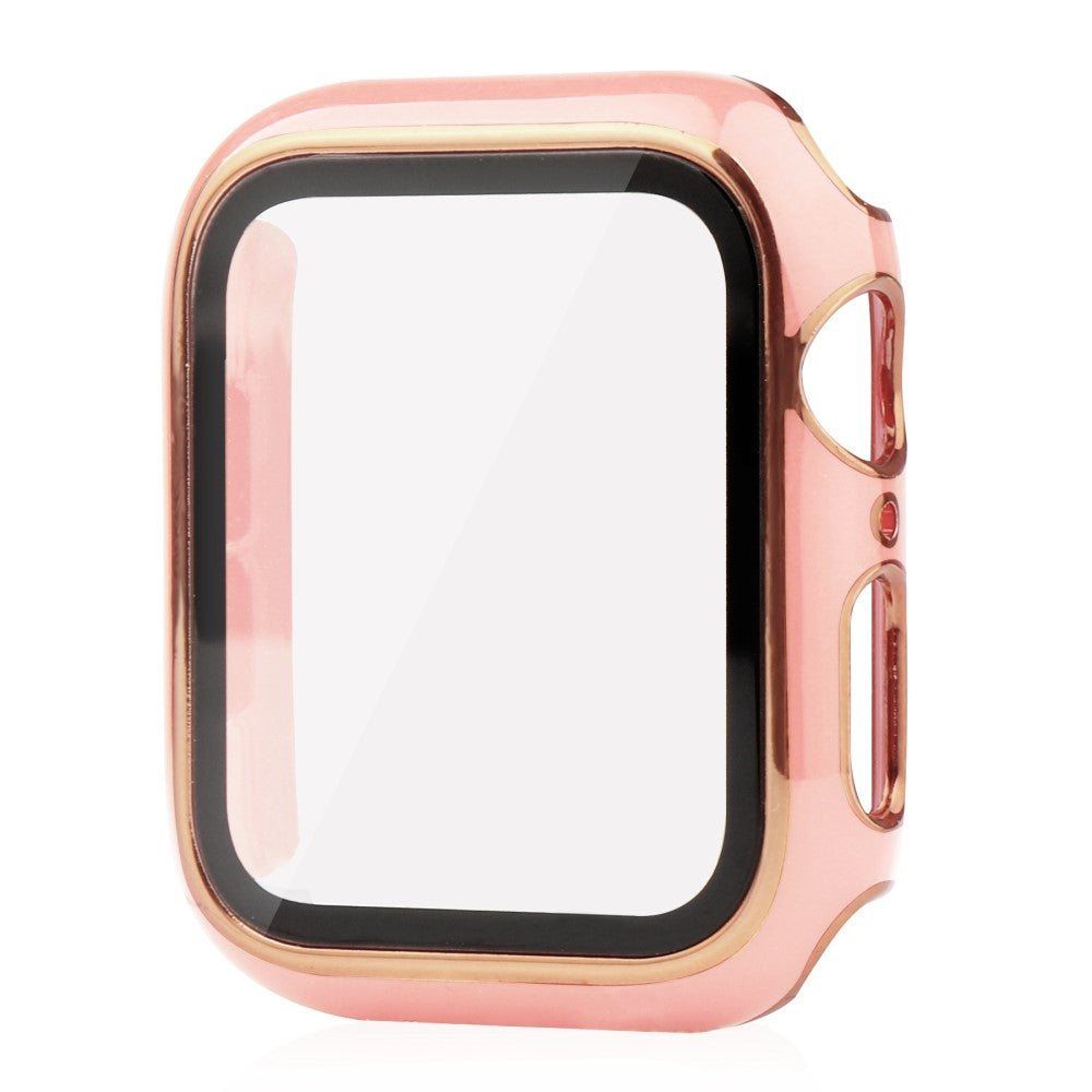 Apple Watch Ultra Plastik Cover med Cover og Hærdet Glas - Pink#serie_5