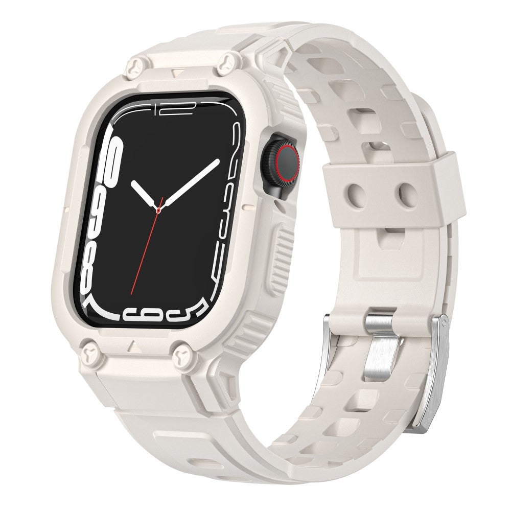 Rigtigt hårdfør Apple Watch Ultra Silikone Rem - Hvid#serie_6
