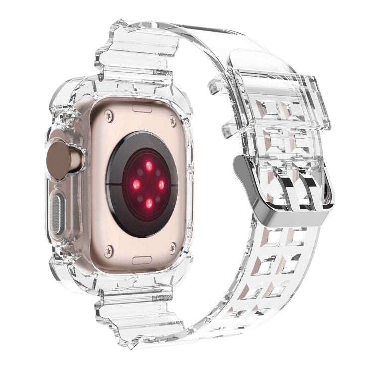 Helt vildt elegant Apple Watch Ultra Silikone Rem - Gennemsigtig#serie_1