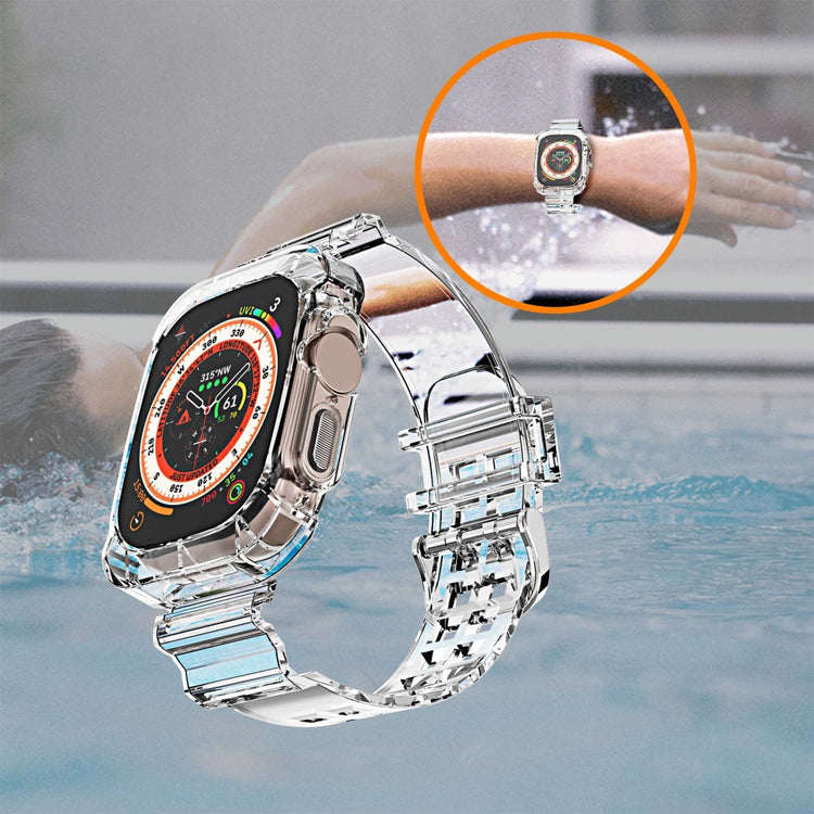 Helt vildt elegant Apple Watch Ultra Silikone Rem - Orange#serie_2