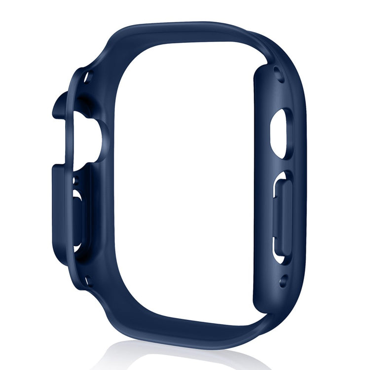 Beskyttende Apple Watch Ultra Cover med Skærmbeskytter i Plastik og Hærdet Glas - Hvid#serie_2