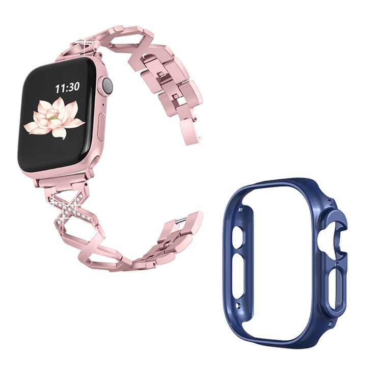 Apple Watch Ultra Metal Rem med Cover - Pink#serie_3