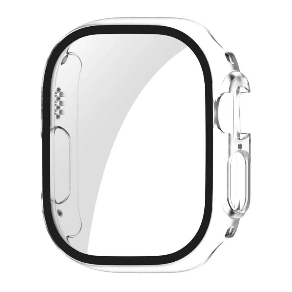 Mega Fed Apple Watch Ultra Cover med Skærmbeskytter i Plastik og Hærdet Glas - Gennemsigtig#serie_10