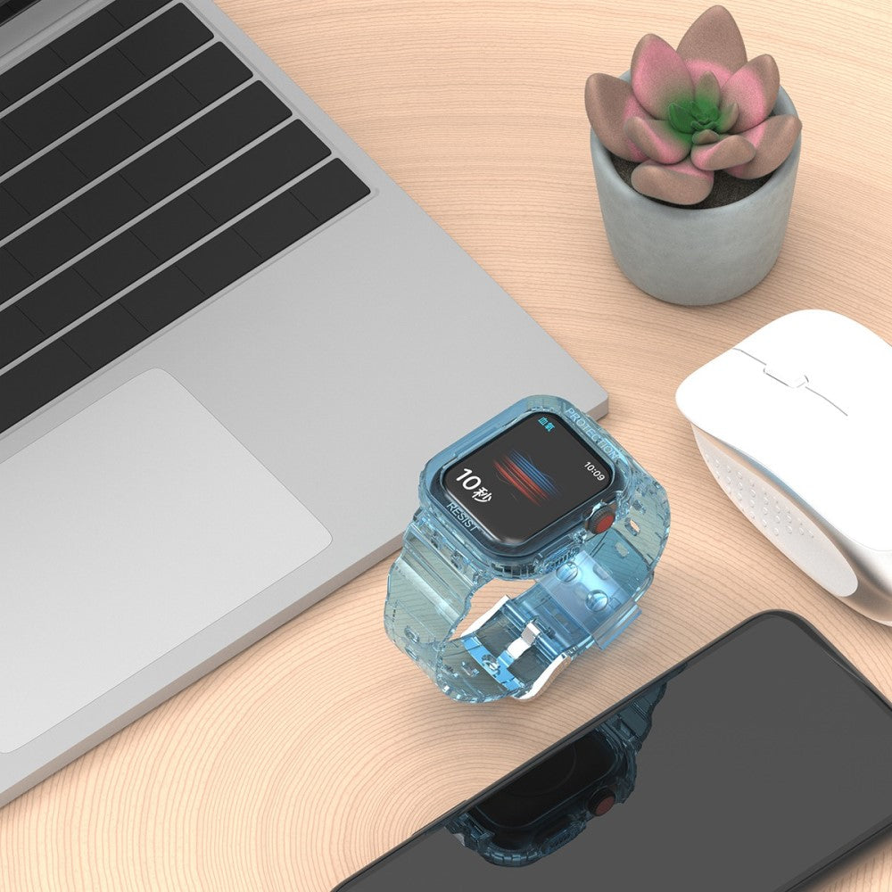 Mega pænt Universal Apple Silikone Rem - Blå#serie_6