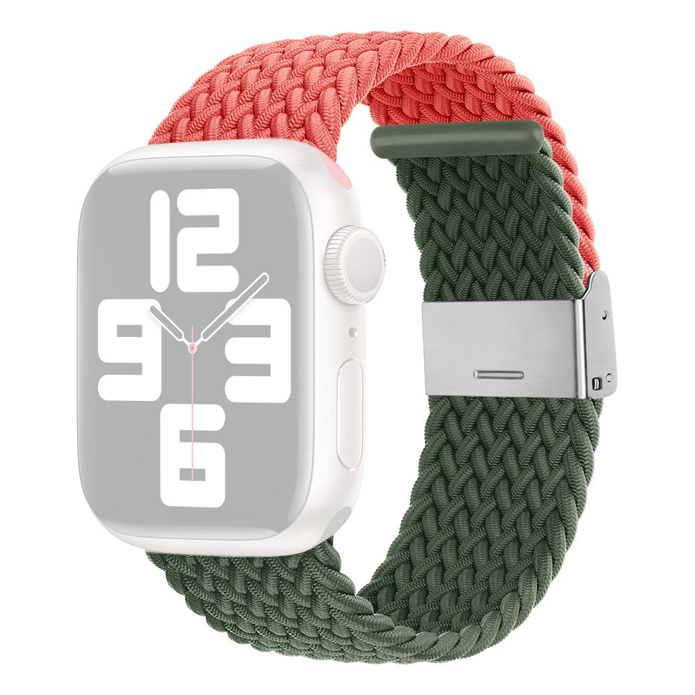 Tidsløst Nylon Universal Rem passer til Apple Smartwatch - Grøn#serie_3