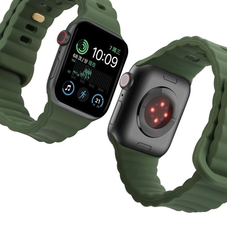 Meget slidstærk Universal Apple Silikone Rem - Grøn#serie_7