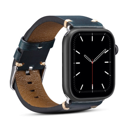 Mega flot Universal Apple Ægte læder Rem - Blå#serie_2