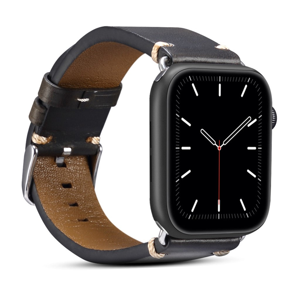 Mega flot Universal Apple Ægte læder Rem - Sort#serie_4