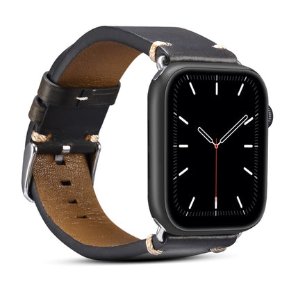 Mega flot Universal Apple Ægte læder Rem - Sort#serie_4