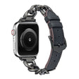 Sehr cool Universell Apple Metall und Kunstleder armband