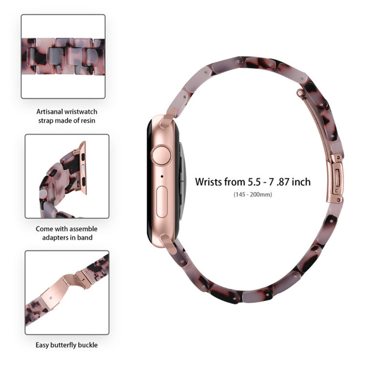 Apple Watch Series 1-3 42mm Metal Rem med Cover - Pink#serie_14