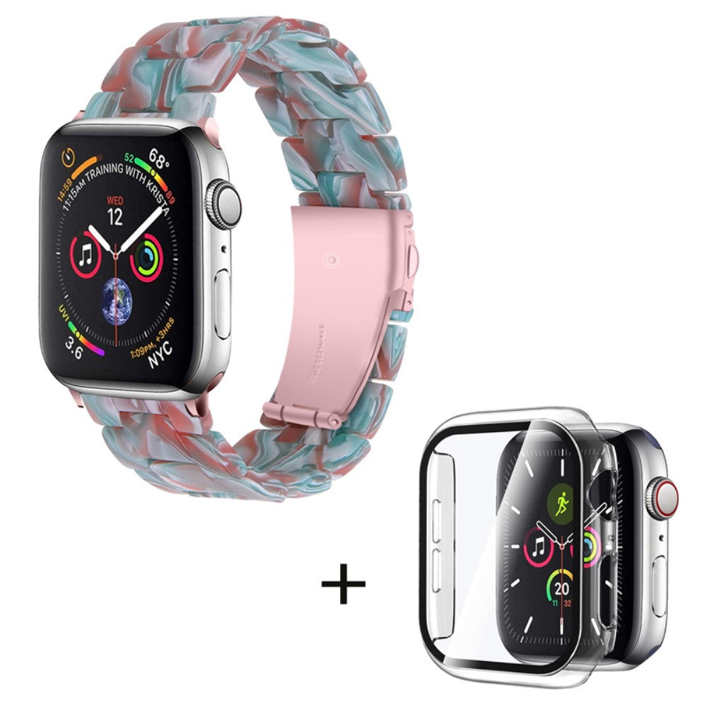 Apple Watch Series 1-3 42mm Metal Rem med Cover - Rød#serie_9