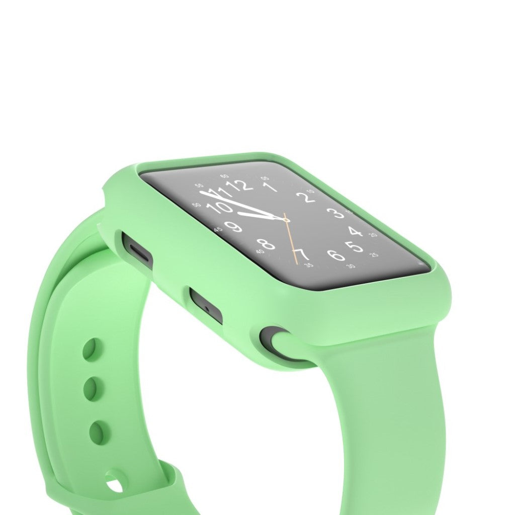 Vildt Fed Apple Watch Series 1-3 42mm Silikone Cover - Grøn#serie_10