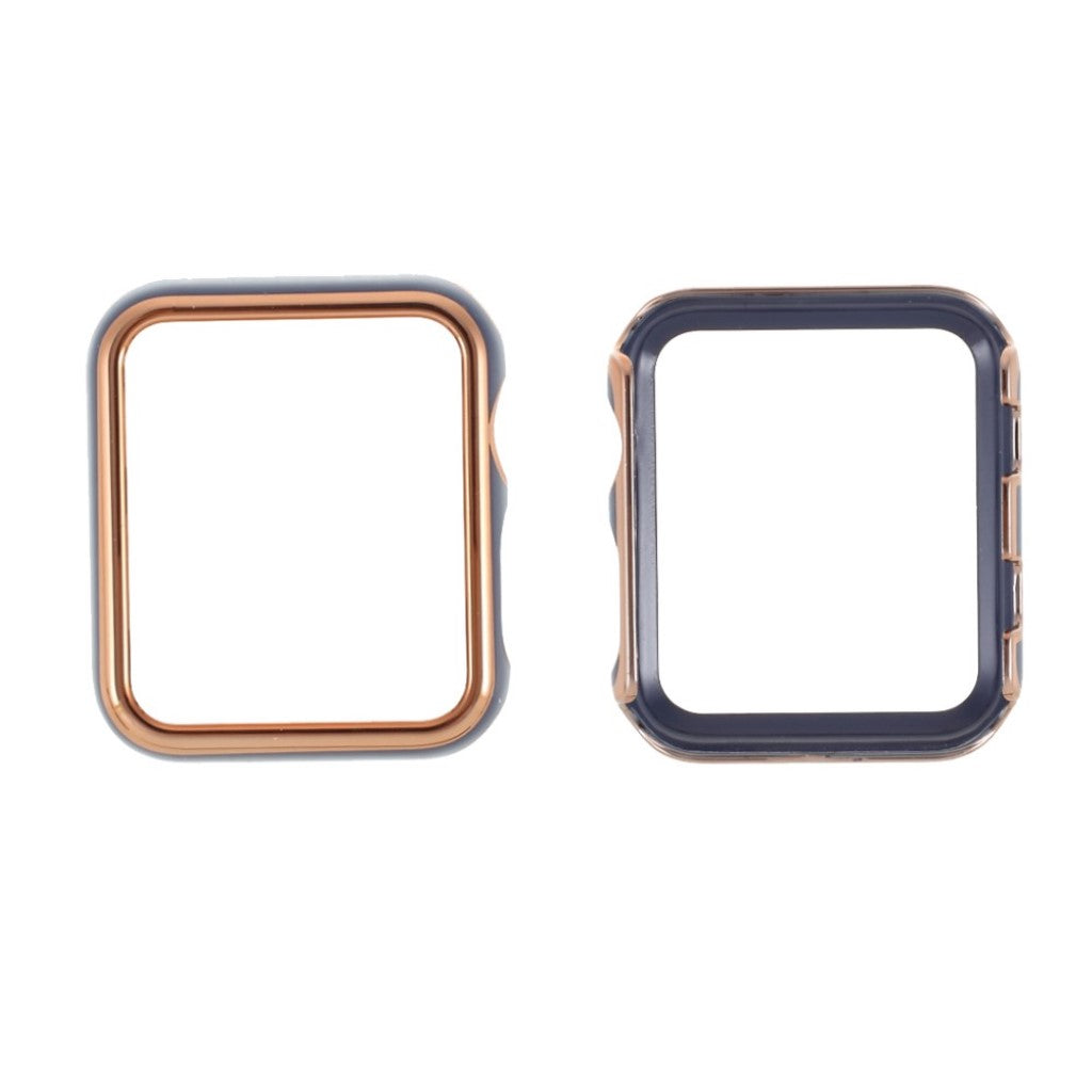 Apple Watch Series 1-3 42mm Stilfuld Plastik Bumper  - Guld#serie_4