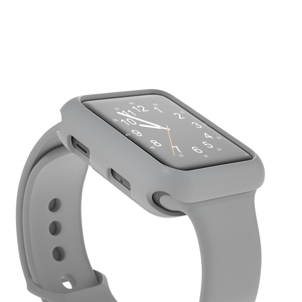 Vildt Fed Apple Watch Series 1-3 38mm Silikone Cover - Sølv#serie_4