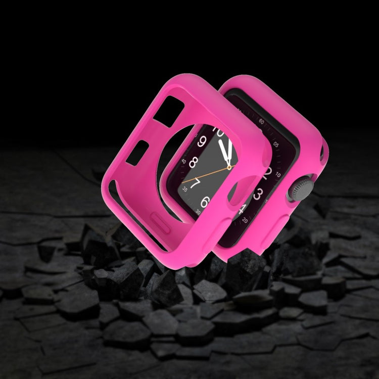 Vildt Fed Apple Watch Series 1-3 38mm Silikone Cover - Pink#serie_8