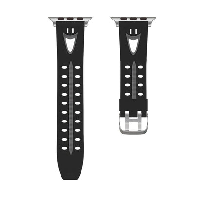 Meget kønt Apple Watch Series 4 40mm Silikone Rem - Sort#serie_2