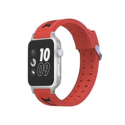 Meget kønt Apple Watch Series 4 40mm Silikone Rem - Rød#serie_4
