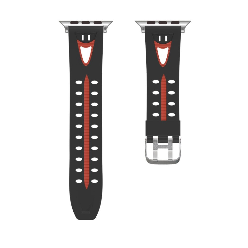 Meget kønt Apple Watch Series 4 40mm Silikone Rem - Flerfarvet#serie_7
