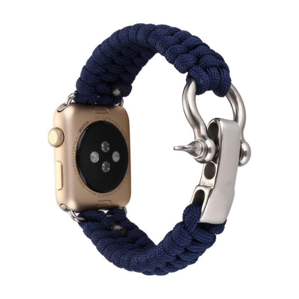 Rigtigt godt Apple Watch Series 4 44mm Nylon Rem - Blå#serie_6