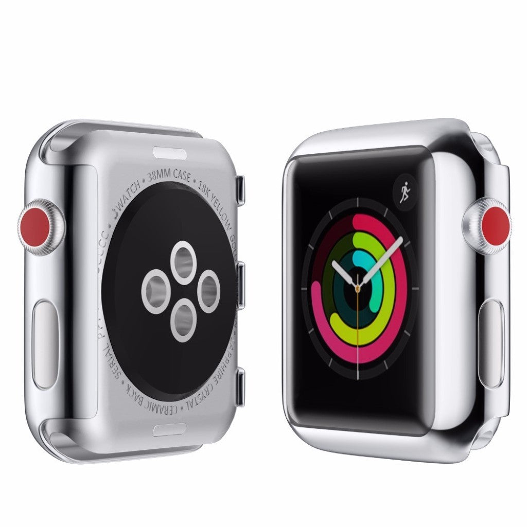 Super Flot Apple Watch Series 4 44mm Silikone Cover - Sølv#serie_2