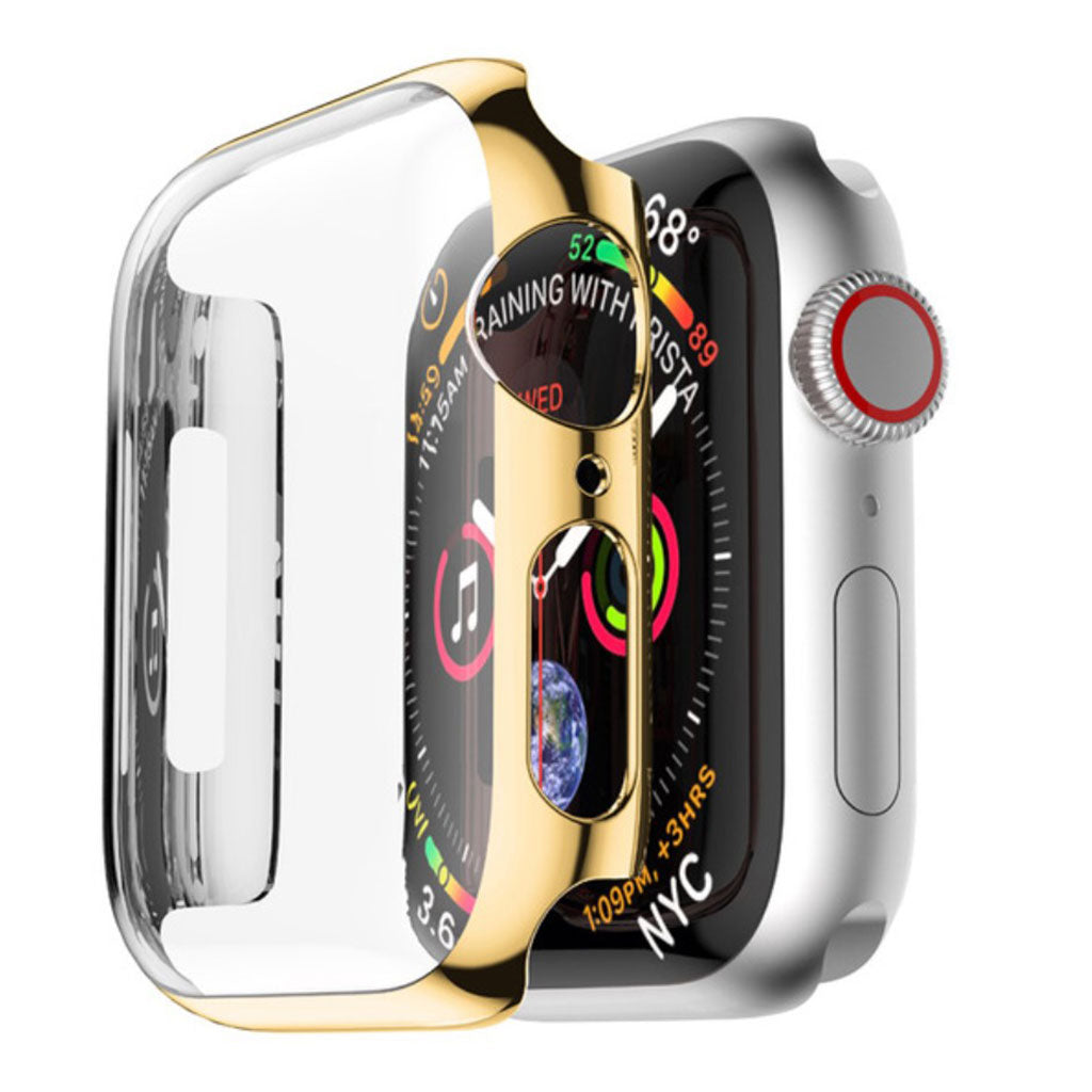 Super Flot Apple Watch Series 4 44mm Silikone Cover - Guld#serie_4