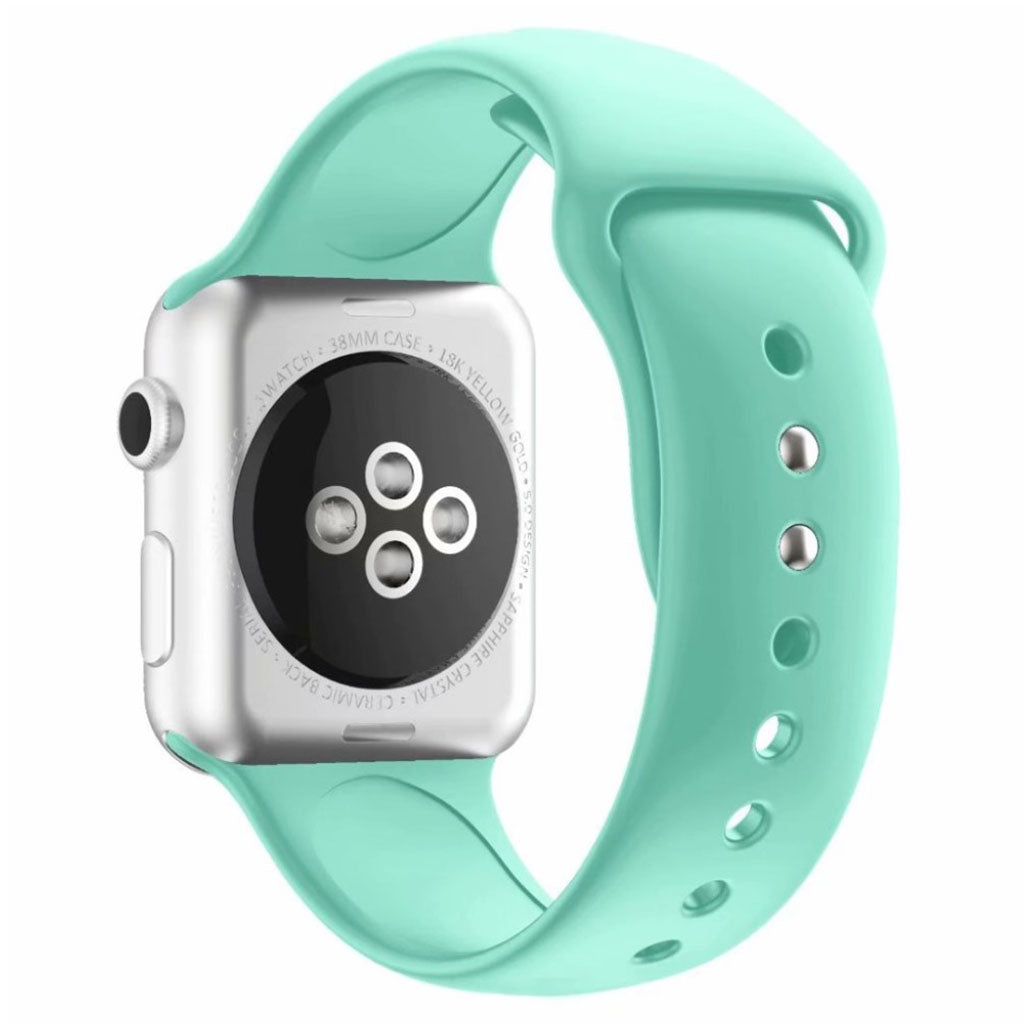 Rigtigt kønt Apple Watch Series 4 44mm Silikone Rem - Grøn#serie_10